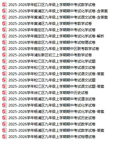 最新！25-26学年六~九年级上学期期中卷，刷题练手必备